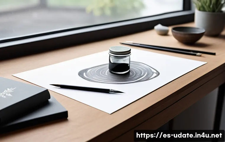 손글씨 캘리그라피 클래스 - **Prompt 1: The Focused Calligrapher's Haven**
"A peaceful, natural light illuminates a person's...